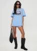 Races 1996 Oversized Tee Blue sold by Princess Polly