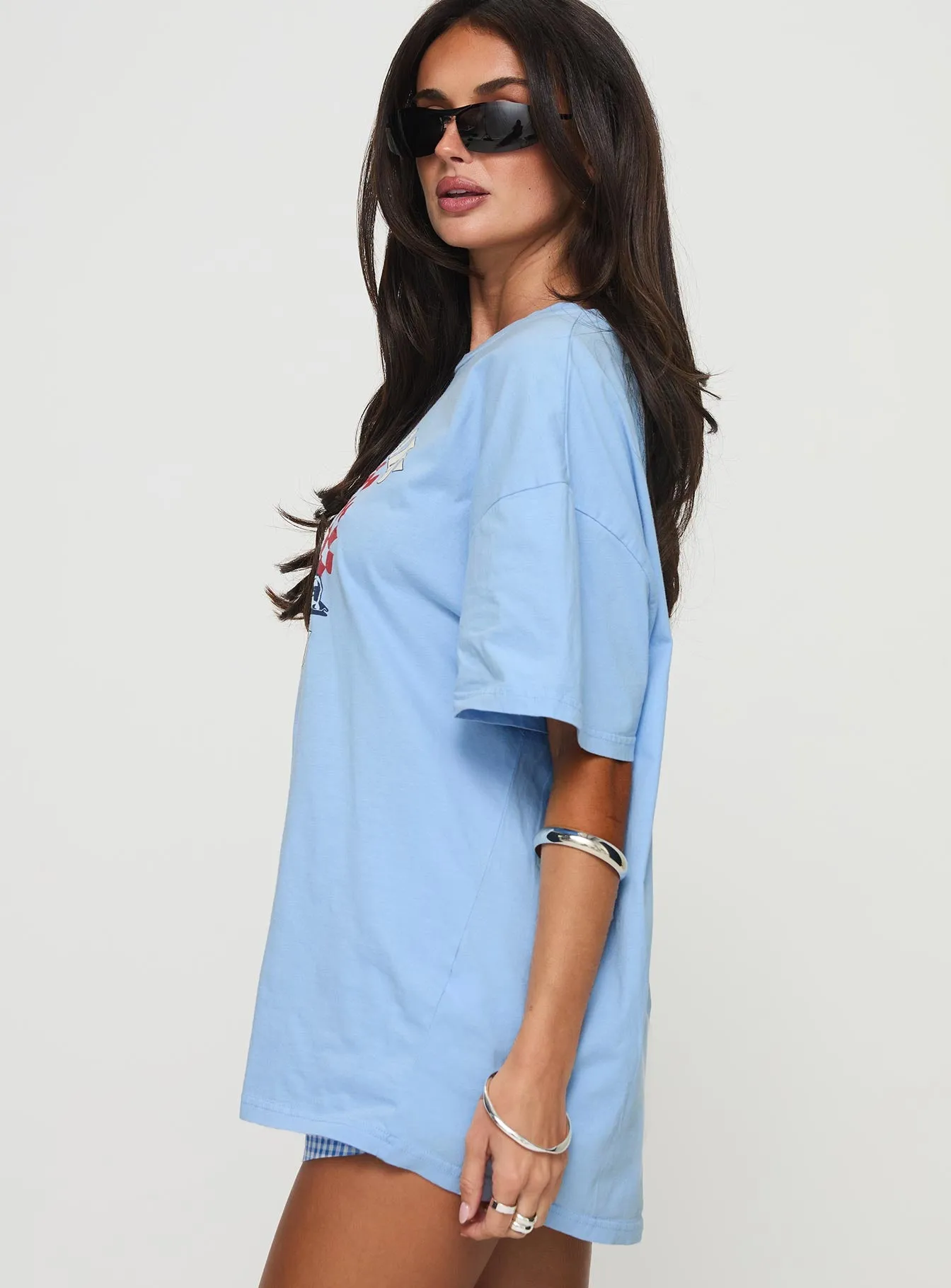 Races 1996 Oversized Tee Blue sold by Princess Polly product image thumbnail 4