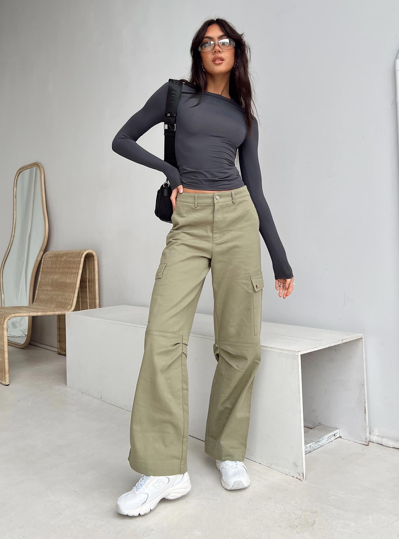 Arnim Long Sleeve Top Grey sold by Princess Polly product image thumbnail 3