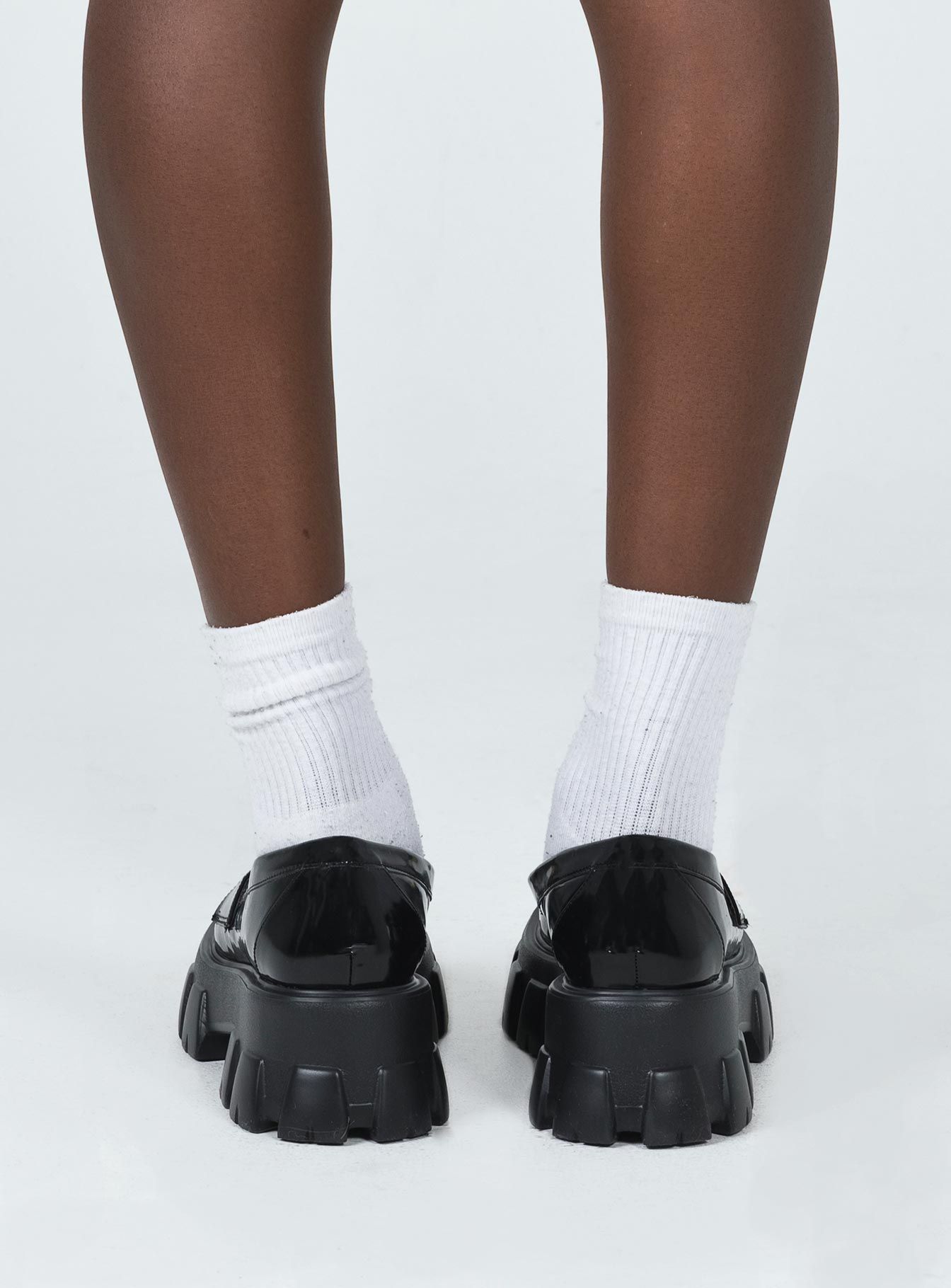 Penny Lane Loafers Black High Shine sold by Princess Polly product image thumbnail 5