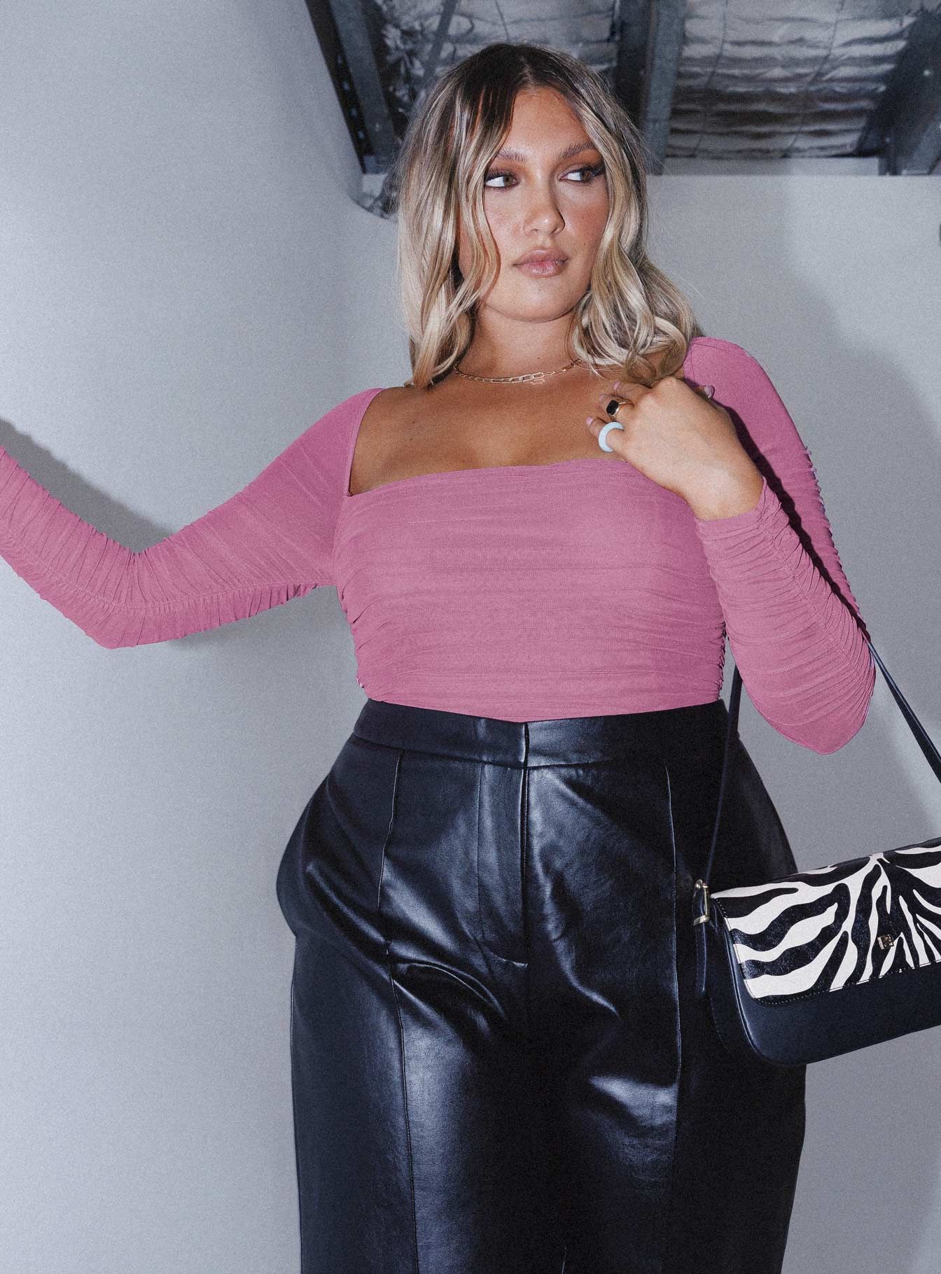 Delany Bodysuit Pink sold by Princess Polly product image thumbnail 2