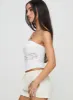 Leary Strapless Top White sold by Princess Polly