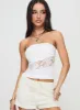 Leary Strapless Top White sold by Princess Polly