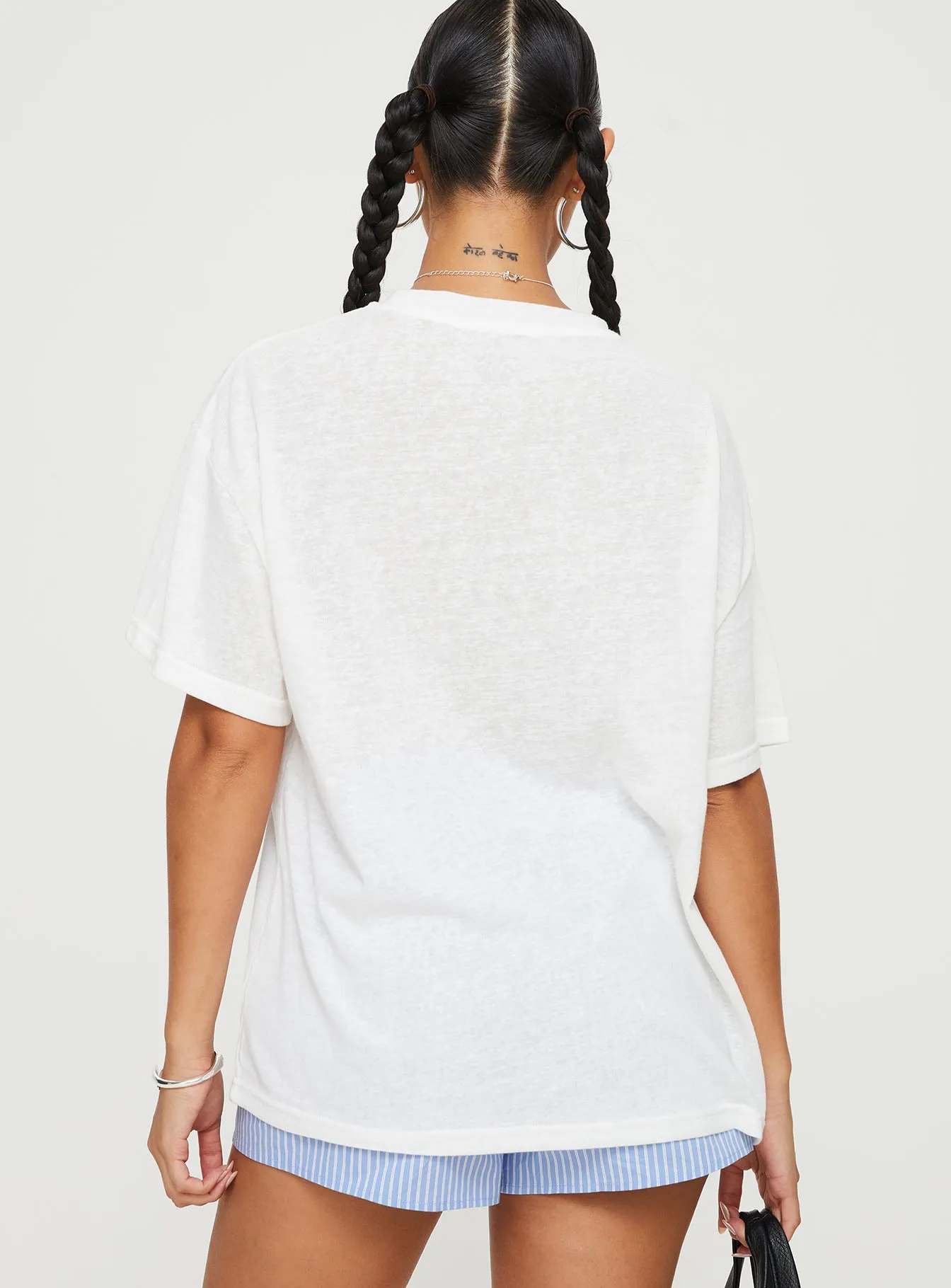 Larry Lobster Oversized Tee White sold by Princess Polly product image thumbnail 5