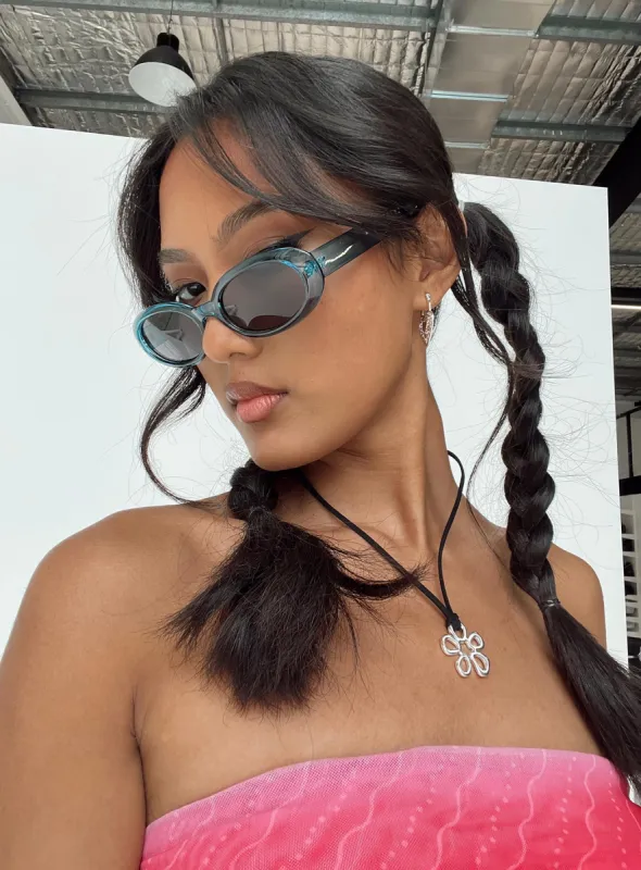 Caxton Sunglasses Blue sold by Princess Polly