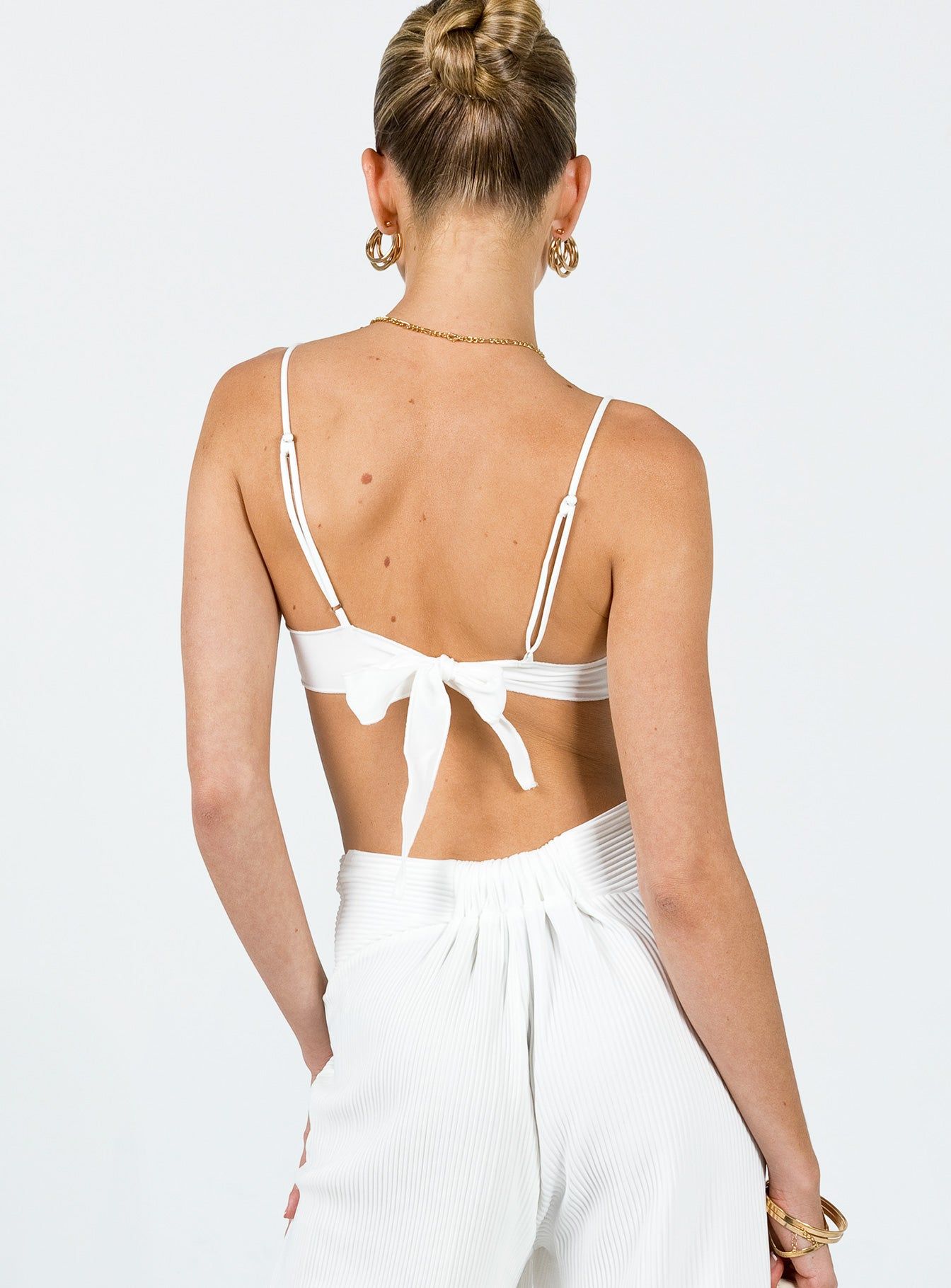 Mathea Plisse Bralette Ivory sold by Princess Polly product image thumbnail 5