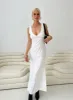 Lynsey Midi Dress White sold by Princess Polly