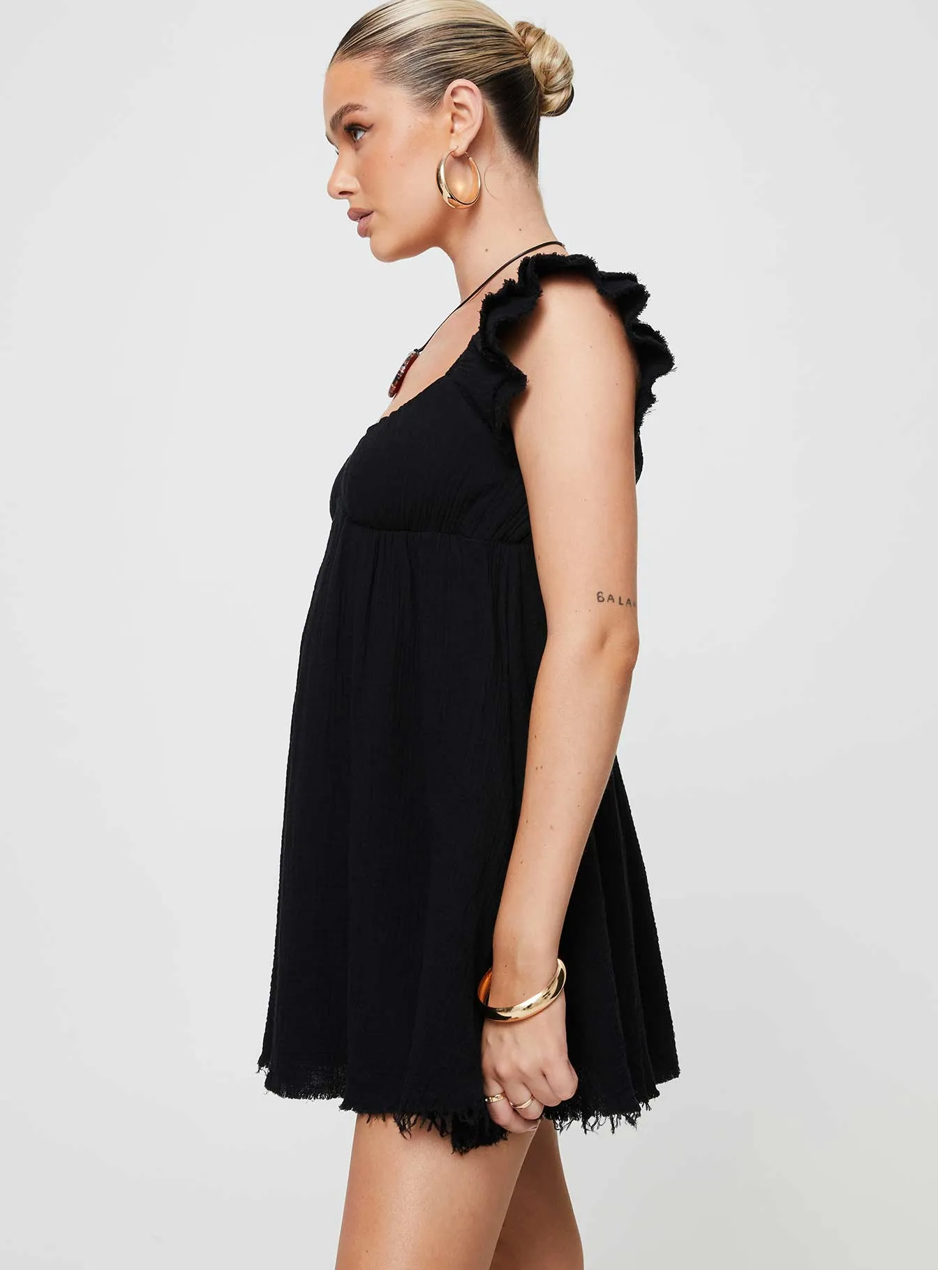 Aldante Mini Dress Black sold by Princess Polly product image thumbnail 3