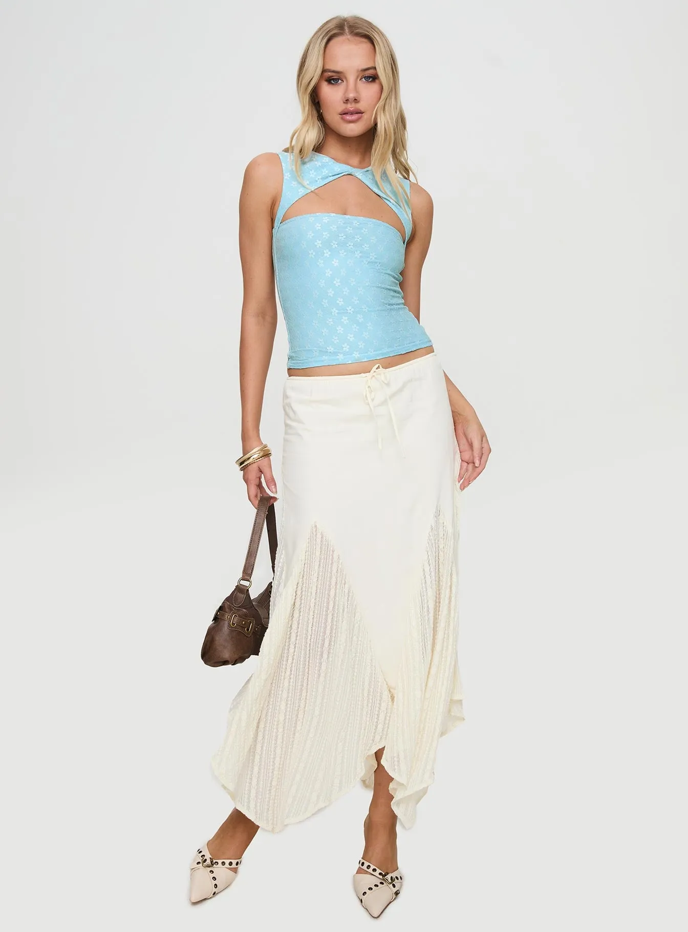 Martiney Twisted Tank Top Blue sold by Princess Polly product image thumbnail 3