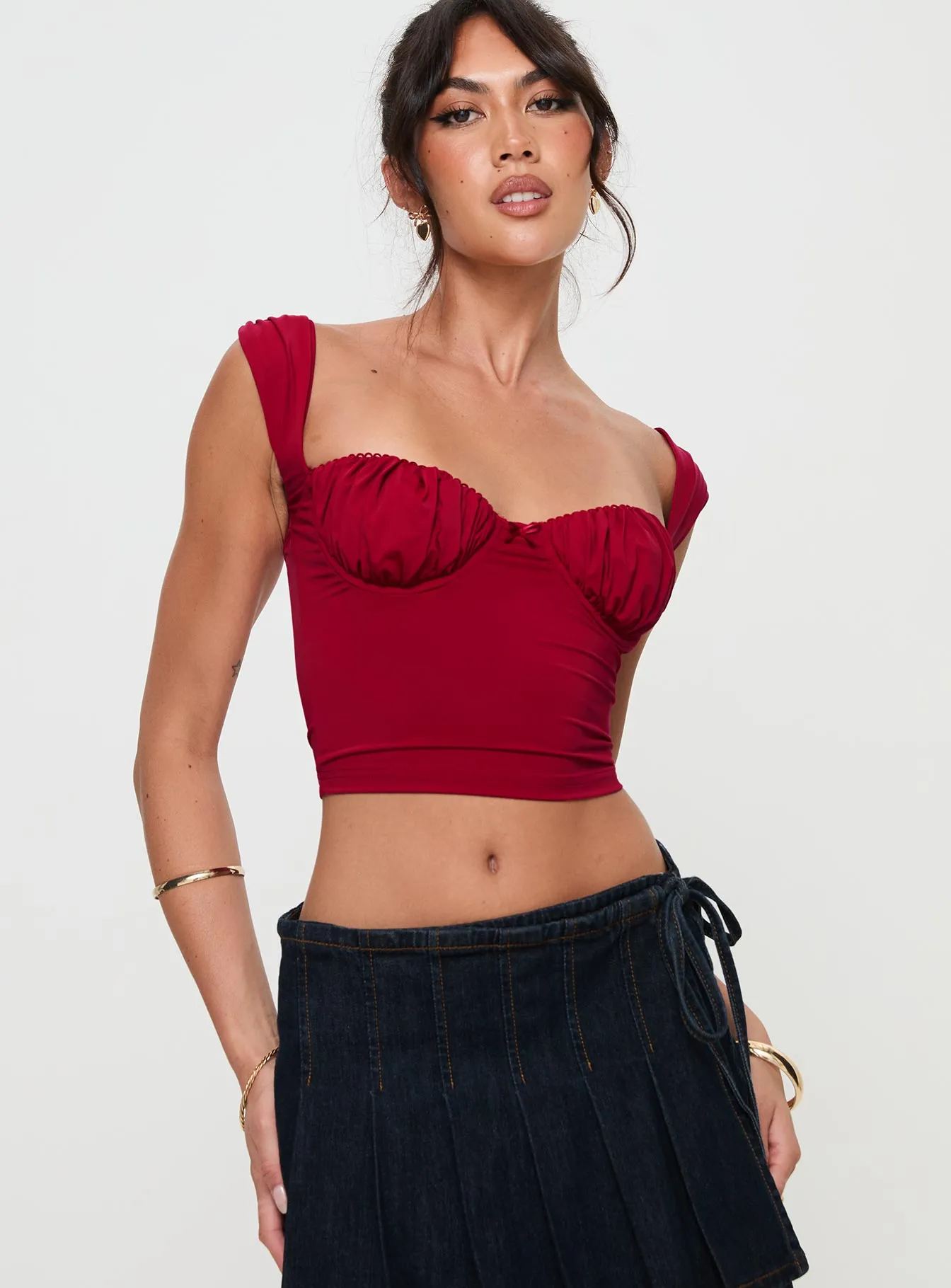 Candyce Top Red sold by Princess Polly product image thumbnail 2