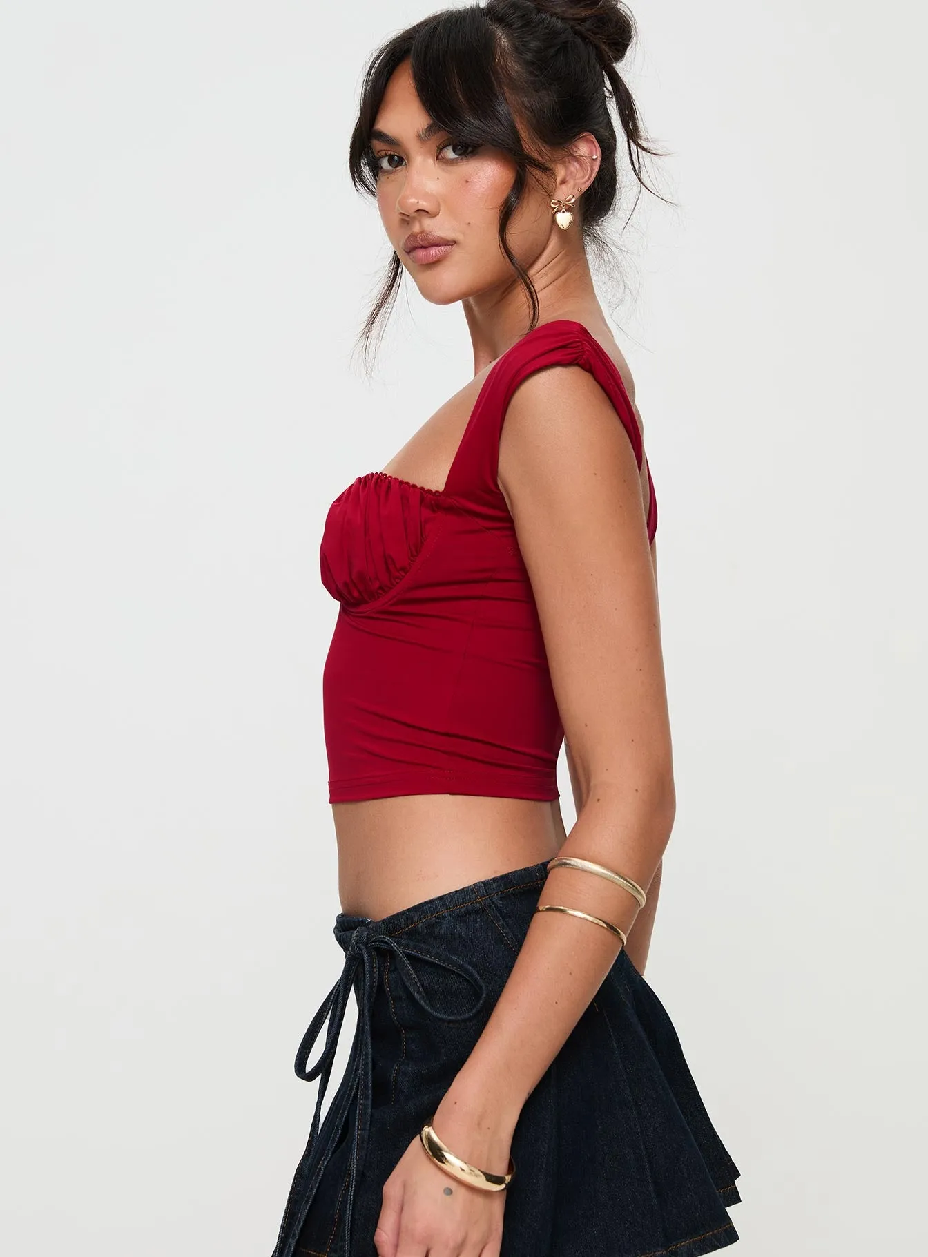 Candyce Top Red sold by Princess Polly product image thumbnail 4