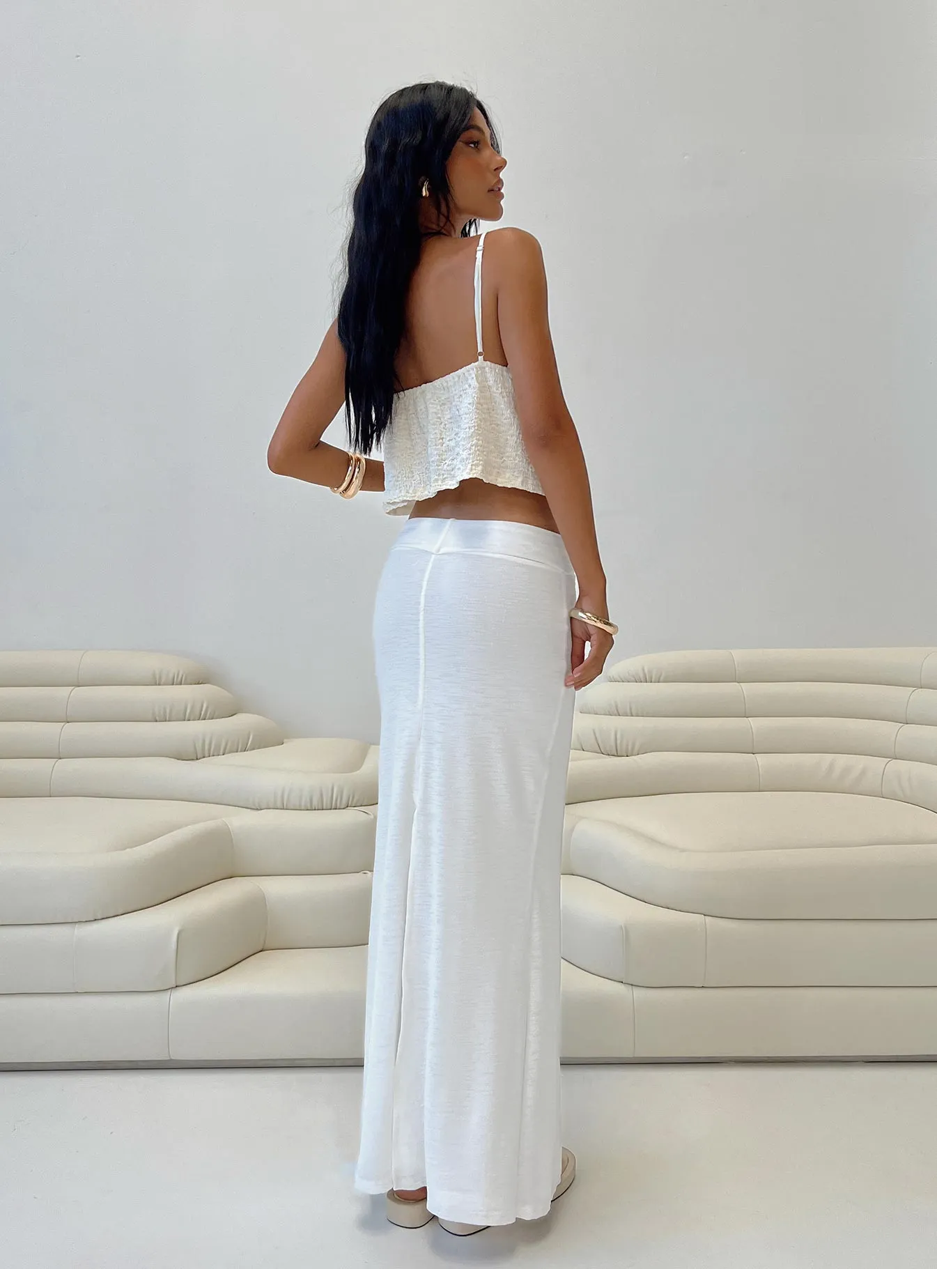 Adelpha Maxi Skirt White sold by Princess Polly product image thumbnail 5
