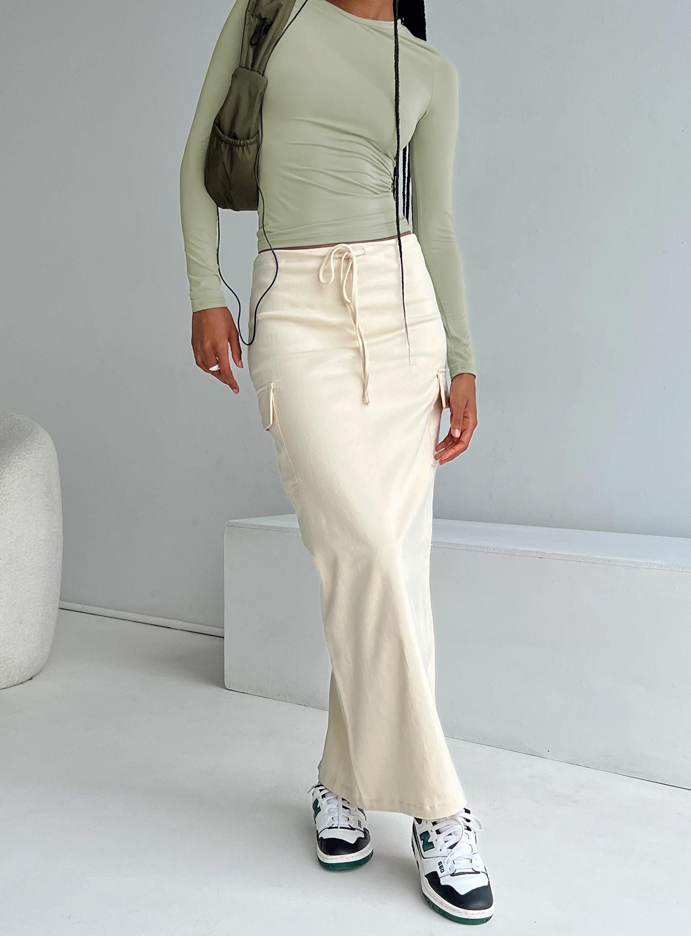 My Girl Maxi Skirt Beige sold by Princess Polly product image thumbnail 3