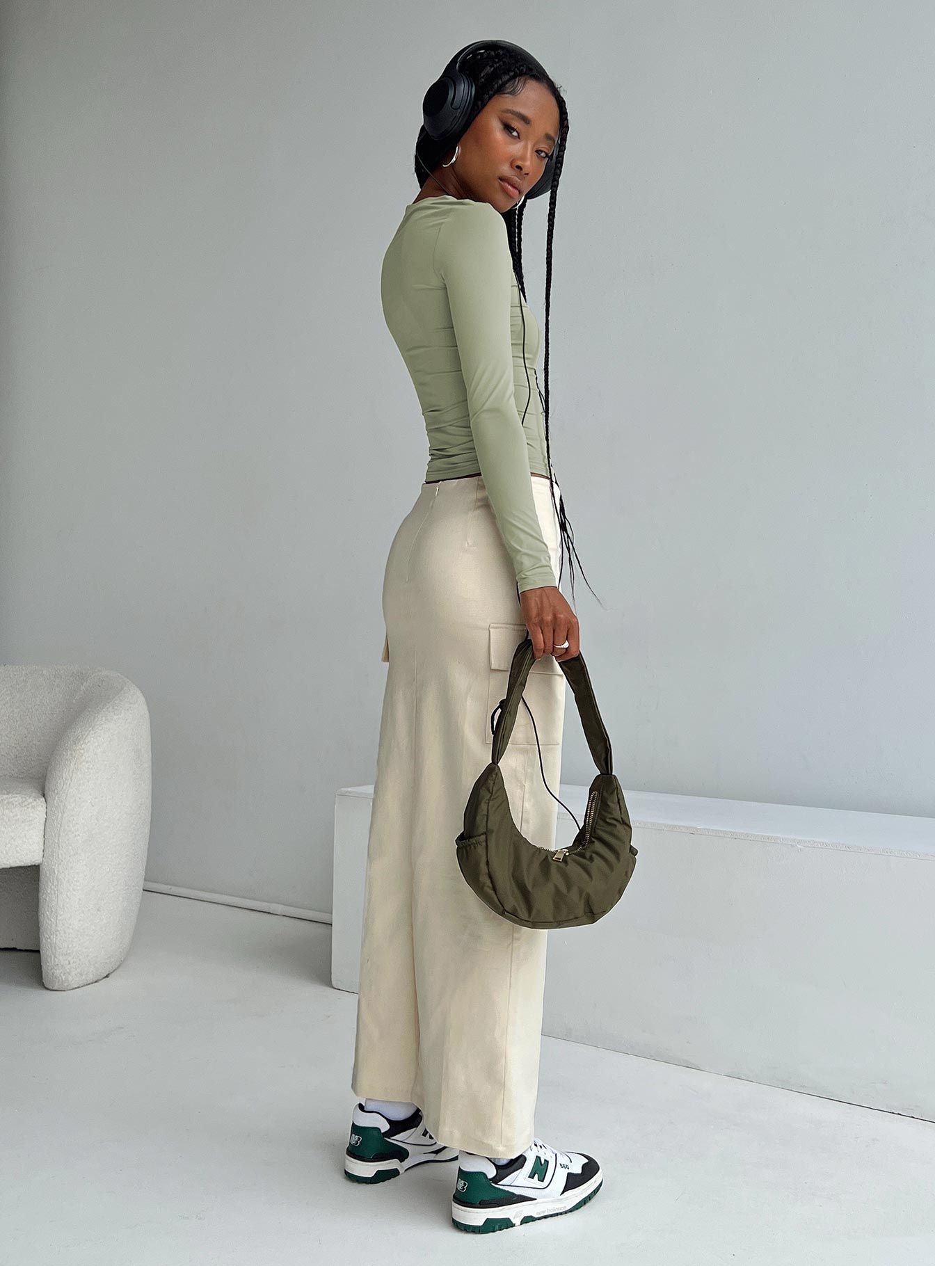 My Girl Maxi Skirt Beige sold by Princess Polly product image thumbnail 4