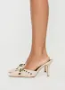Compelling Pointed Toe Heels Beige sold by Princess Polly