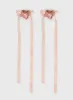 Rosette Bow Hair Clips Pink sold by Princess Polly