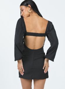 Teyana Mini Dress Black sold by Princess Polly