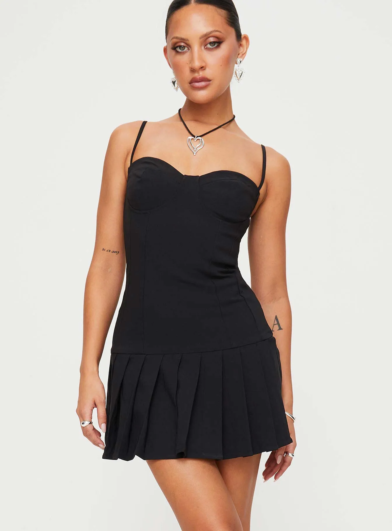 Liddie Mini Dress Black sold by Princess Polly product image thumbnail 4