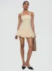 Sofia Mini Dress Cornsilk sold by Princess Polly