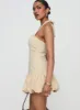 Sofia Mini Dress Cornsilk sold by Princess Polly