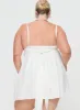 Slow Dance Linen Blend Mini Dress White Curve sold by Princess Polly