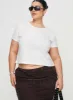 Micah Tee White Curve sold by Princess Polly