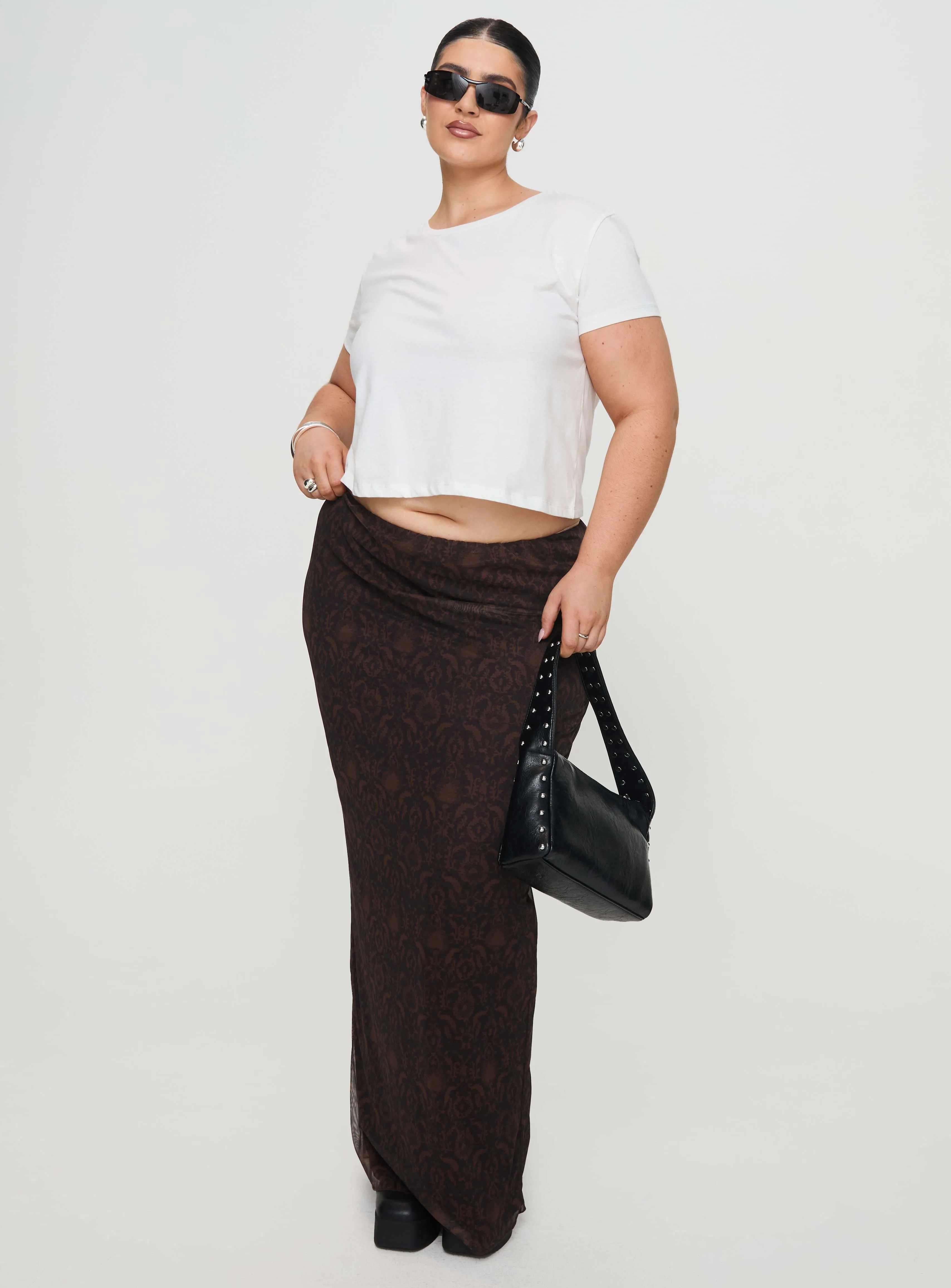 Micah Tee White Curve sold by Princess Polly product image thumbnail 3