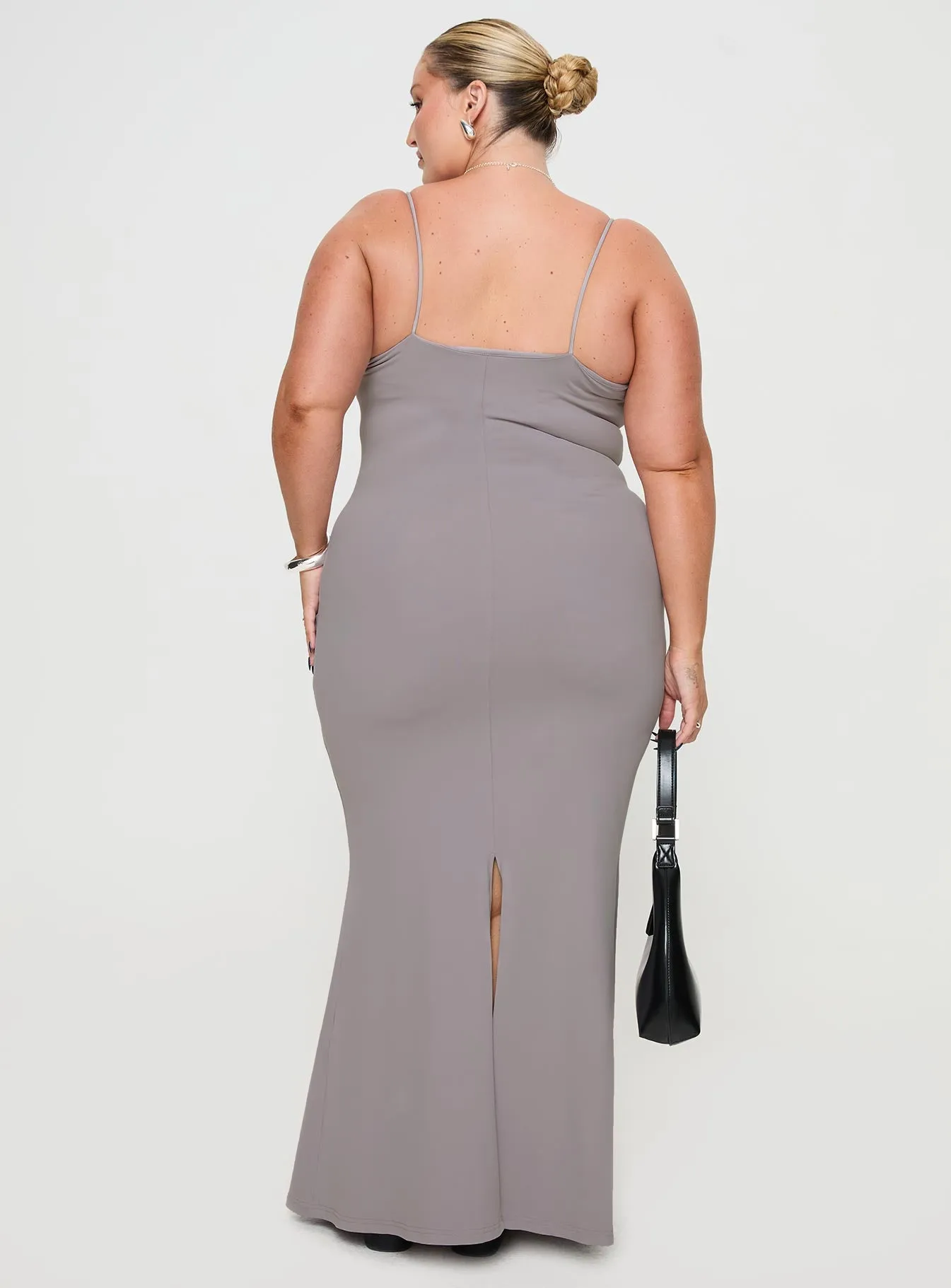 Arabellia Maxi Dress Grey Curve sold by Princess Polly product image thumbnail 5