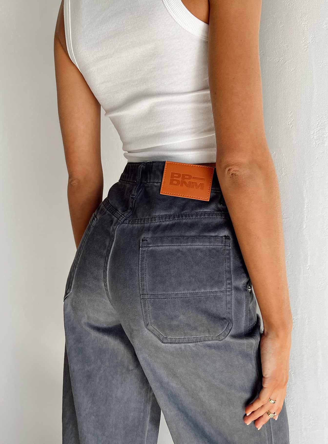 Dream Big Wide Leg Flare Jeans Denim sold by Princess Polly product image thumbnail 4