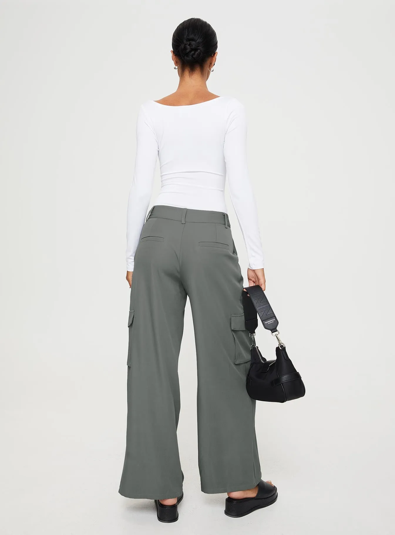 Jeaney Cargo Pants Slate sold by Princess Polly product image thumbnail 5