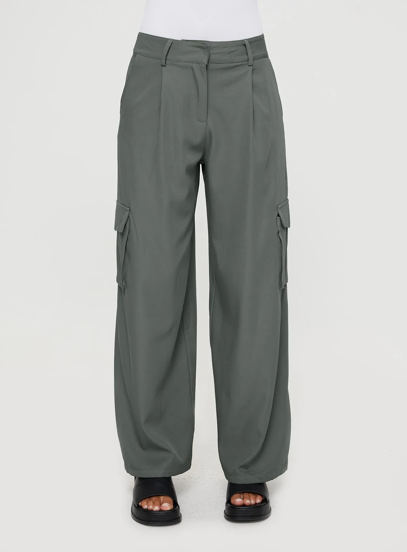 Jeaney Cargo Pants Slate sold by Princess Polly product image thumbnail 2