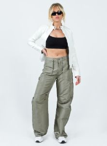 Motel Olivia Faux Leather Jacket White sold by Princess Polly