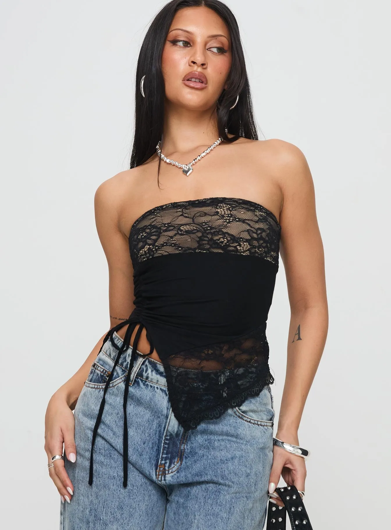 Chianti Strapless Top Black sold by Princess Polly