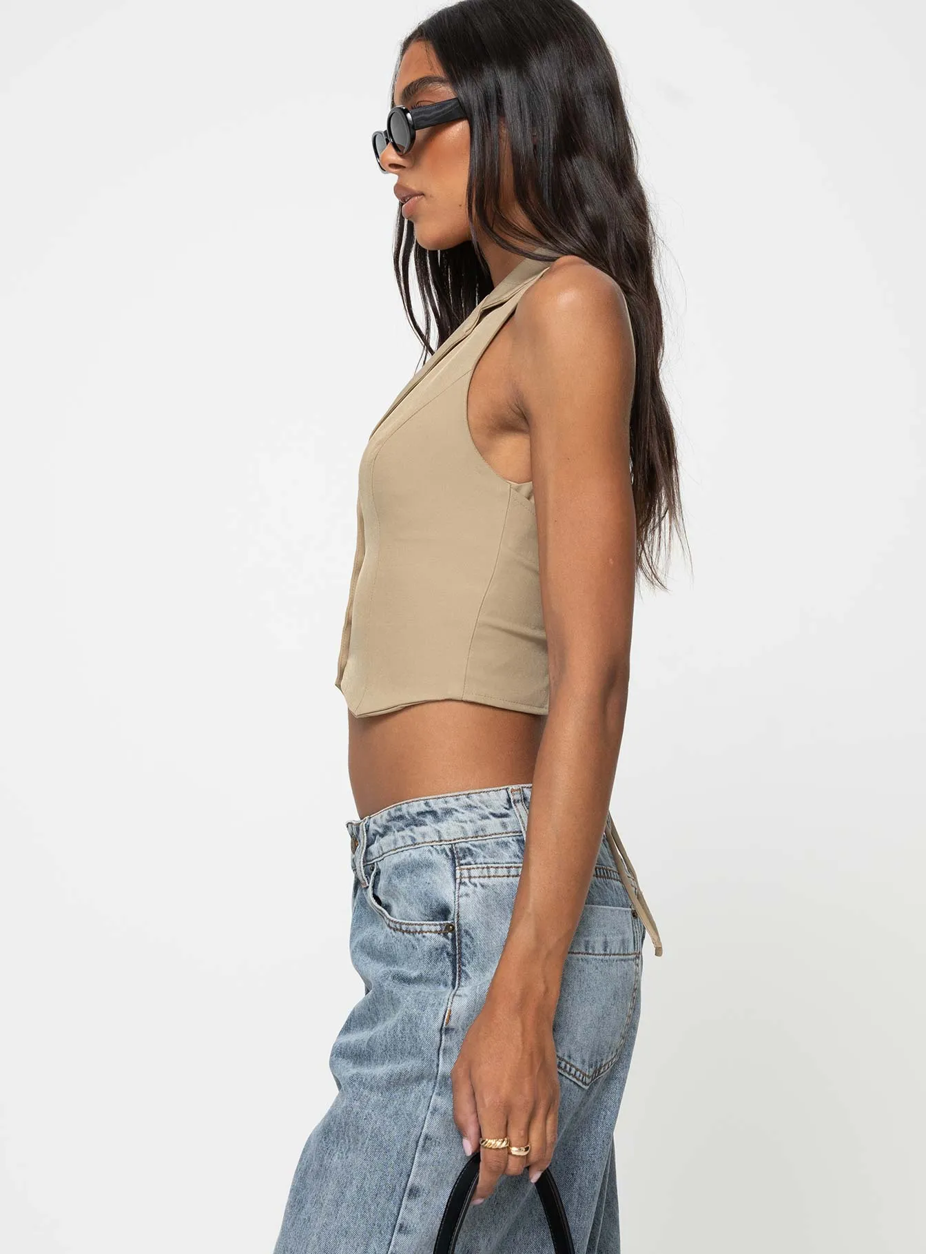 Aimer Vest Taupe sold by Princess Polly product image thumbnail 3