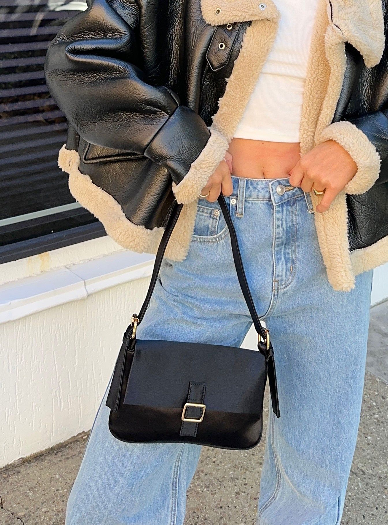 Jarvik Shoulder Bag Black sold by Princess Polly