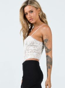 Giorgi Lace Corset Ivory sold by Princess Polly