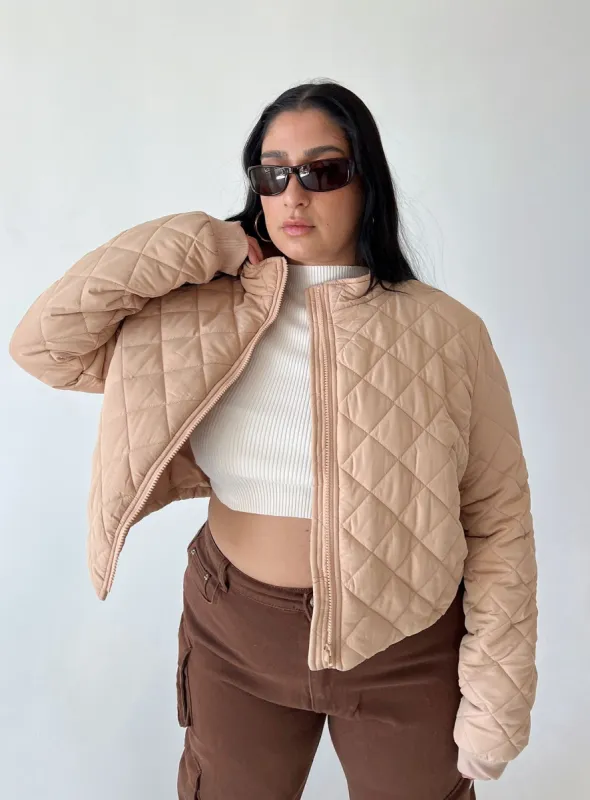 Lucia Jacket Beige Curve sold by Princess Polly