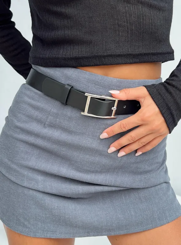 Maluma Belt Black / Silver sold by Princess Polly