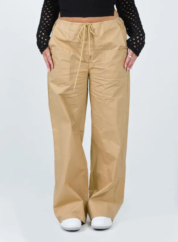 The Niel Pants Beige sold by Princess Polly