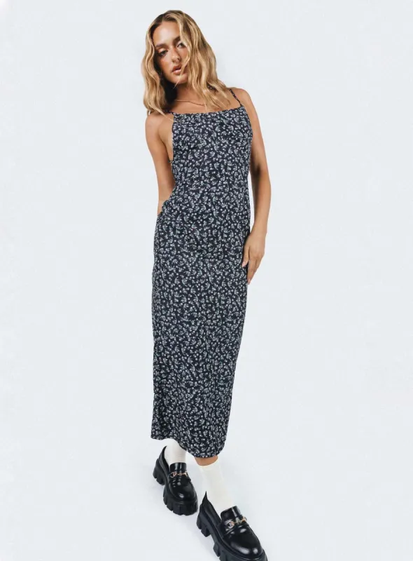 Arkana Maxi Dress Black Floral sold by Princess Polly