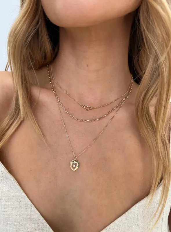 Mira Necklace Set Gold sold by Princess Polly