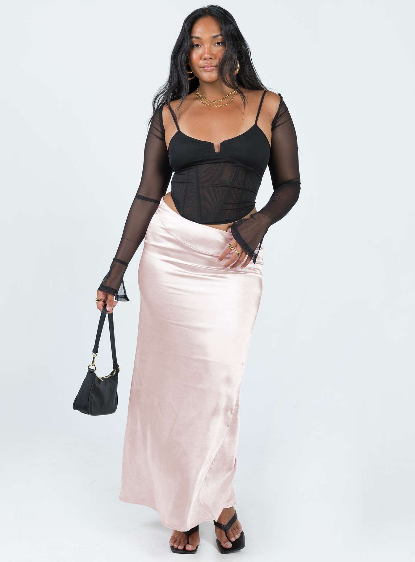 Promenade Maxi Skirt Pink sold by Princess Polly product image thumbnail 2