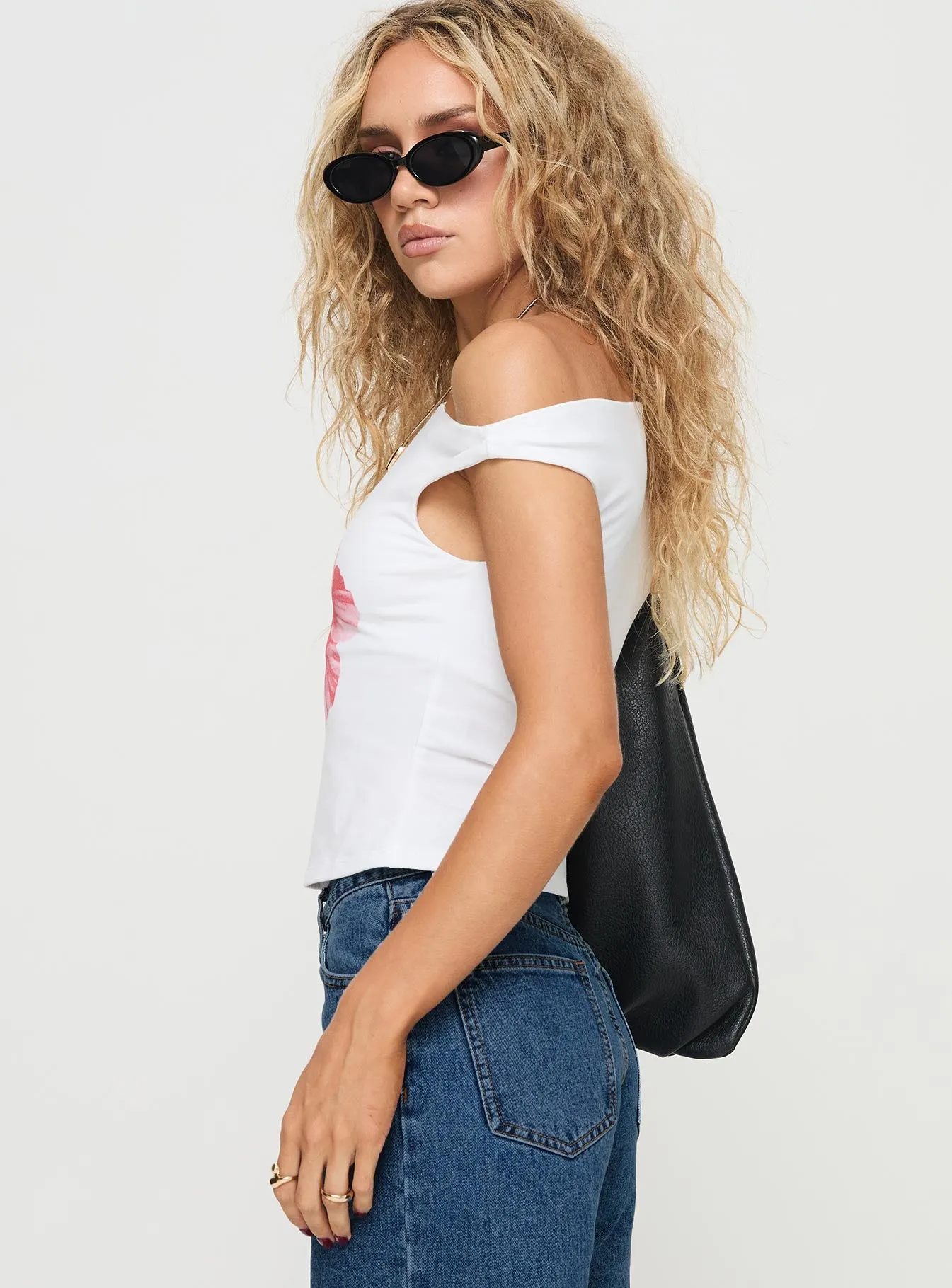 Edwardi Hibiscus Top White sold by Princess Polly product image thumbnail 4