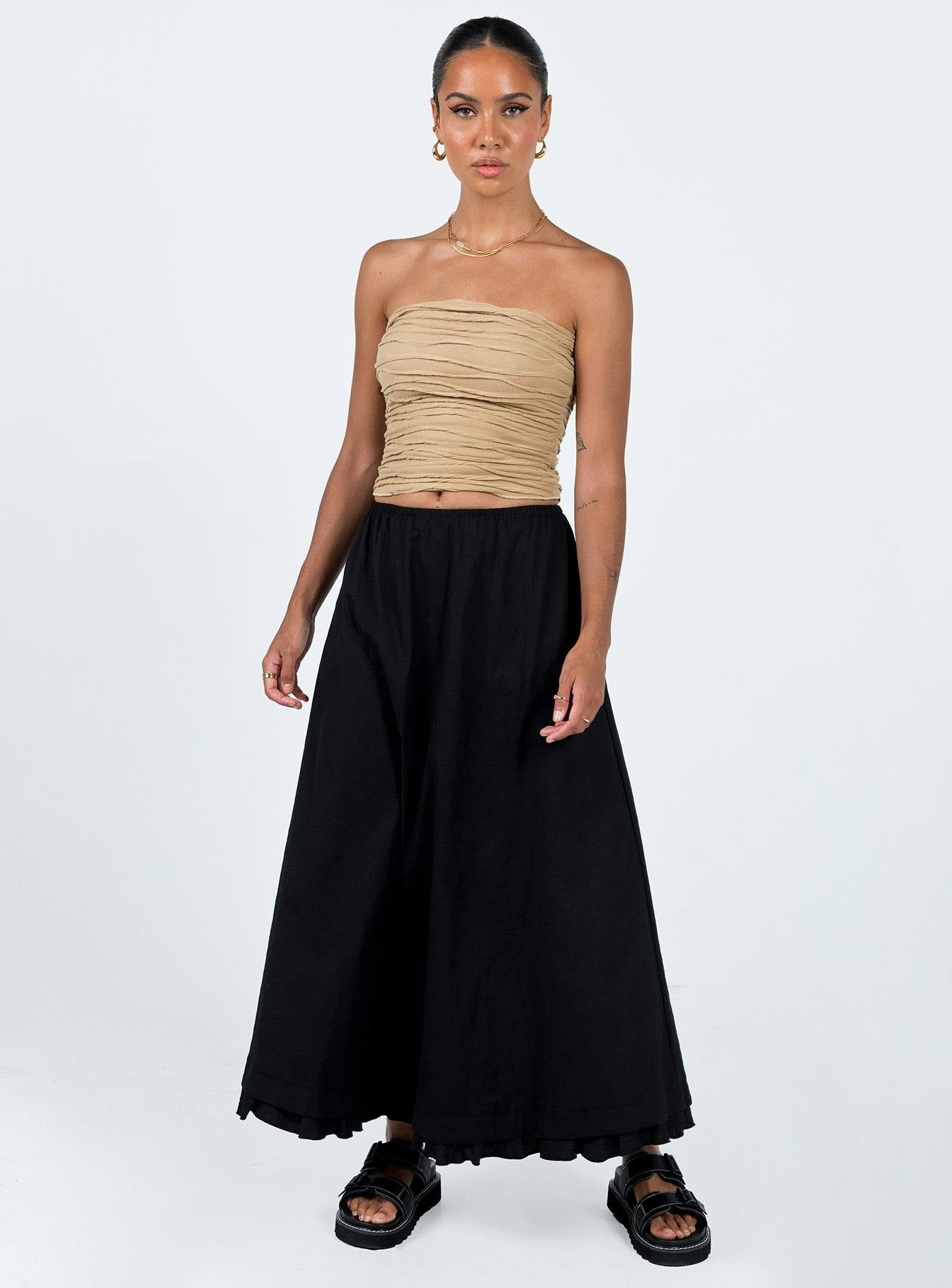 Empress Of Love Maxi Skirt Black sold by Princess Polly product image thumbnail 2