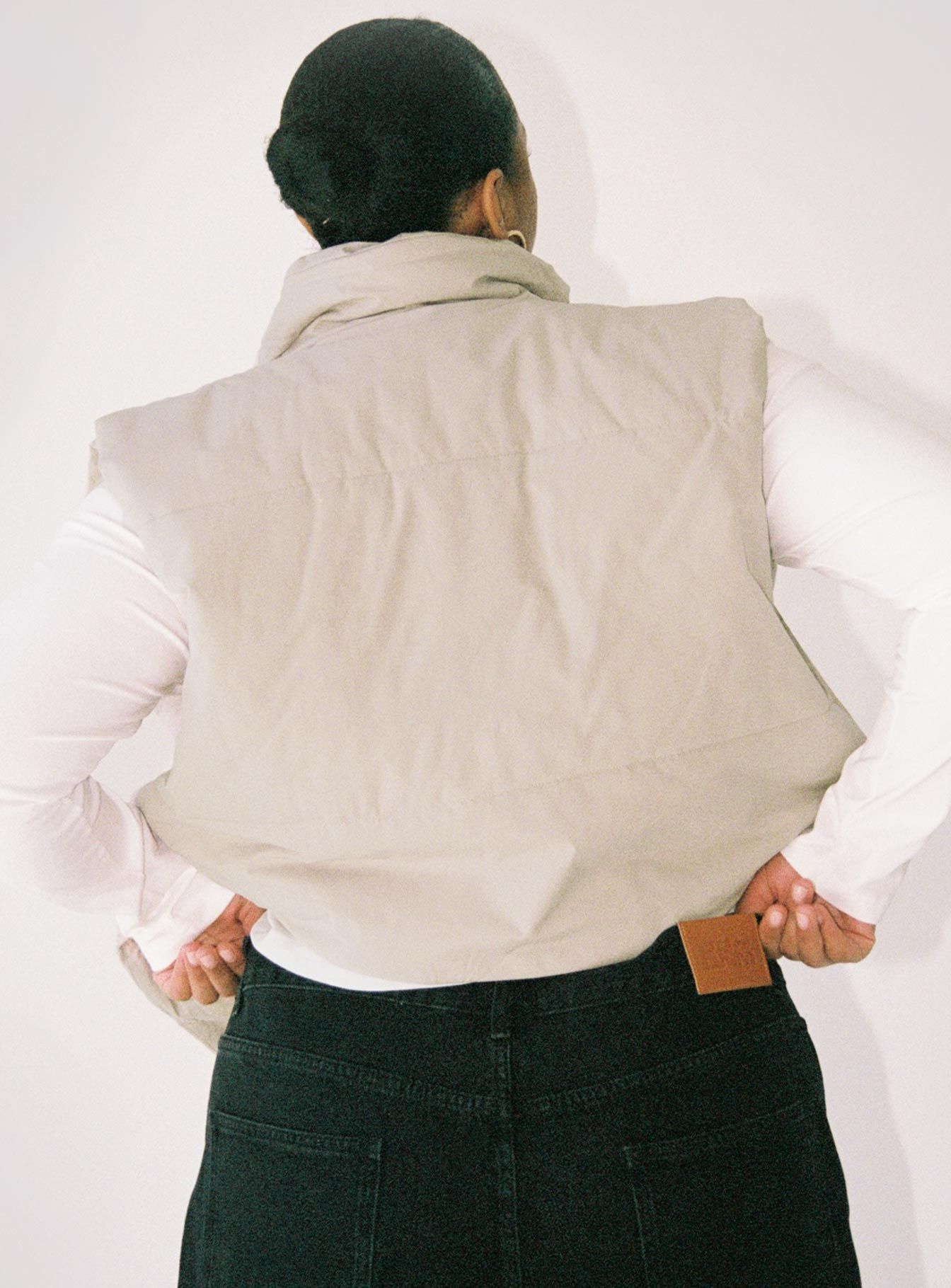 Kirby Puffer Vest Cream Curve sold by Princess Polly product image thumbnail 4
