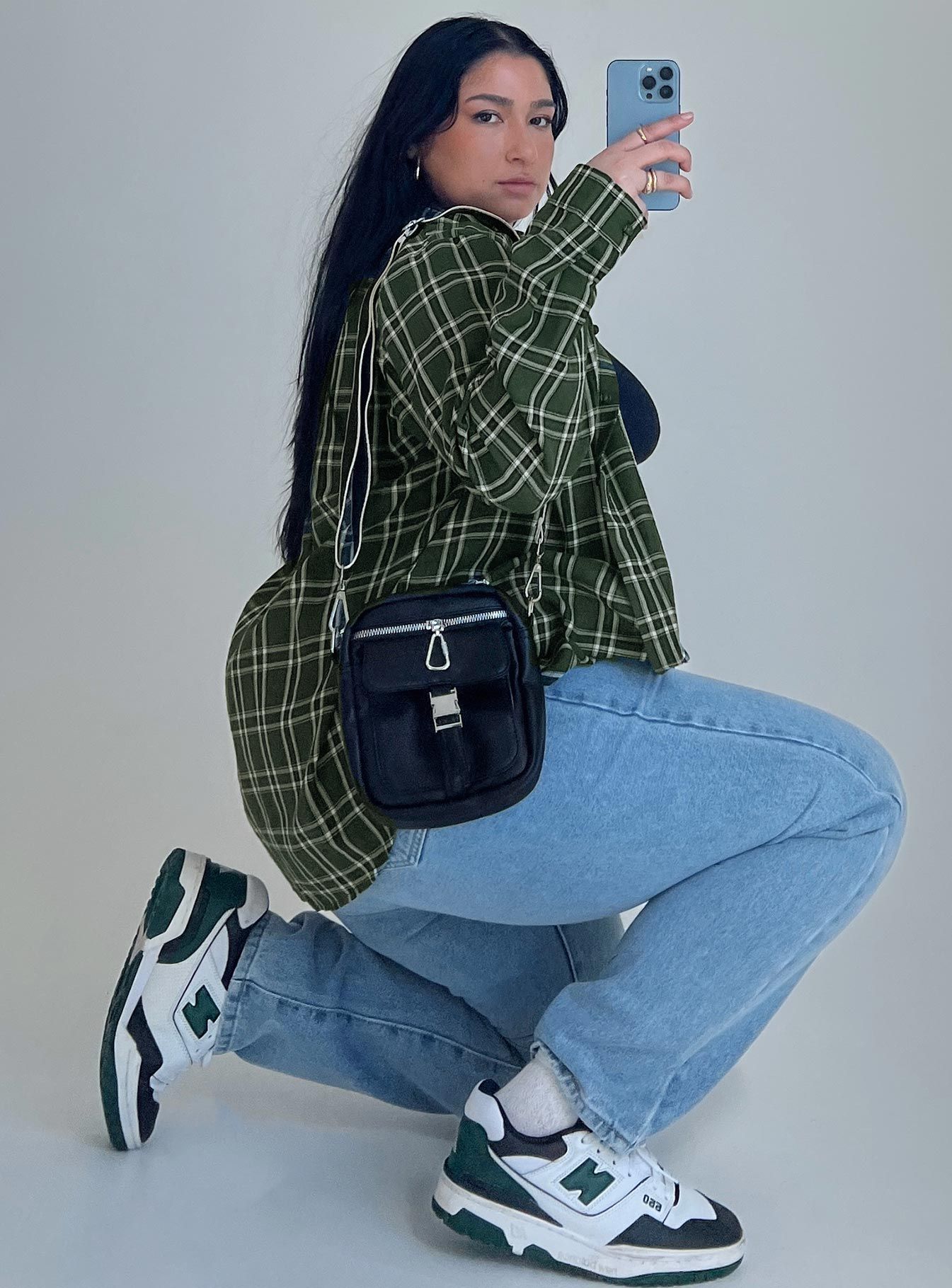 Nora Shirt Forest Green Curve sold by Princess Polly product image thumbnail 3