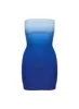 Murphies Strapless Mini Dress Blue Ombre sold by Princess Polly