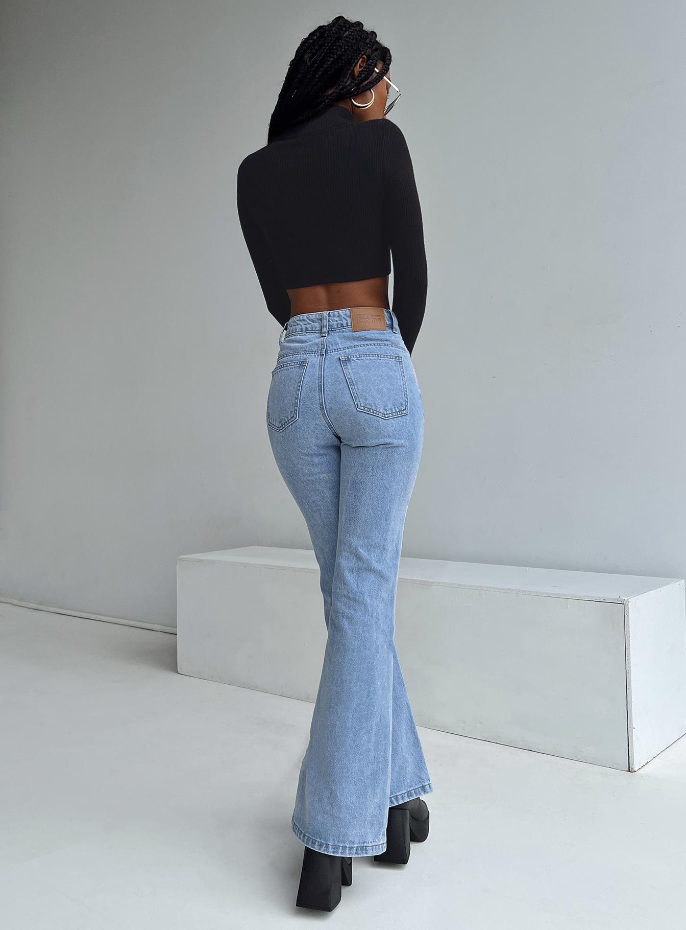 Cabarita Lounge Denim Jeans Mid Wash sold by Princess Polly product image thumbnail 5