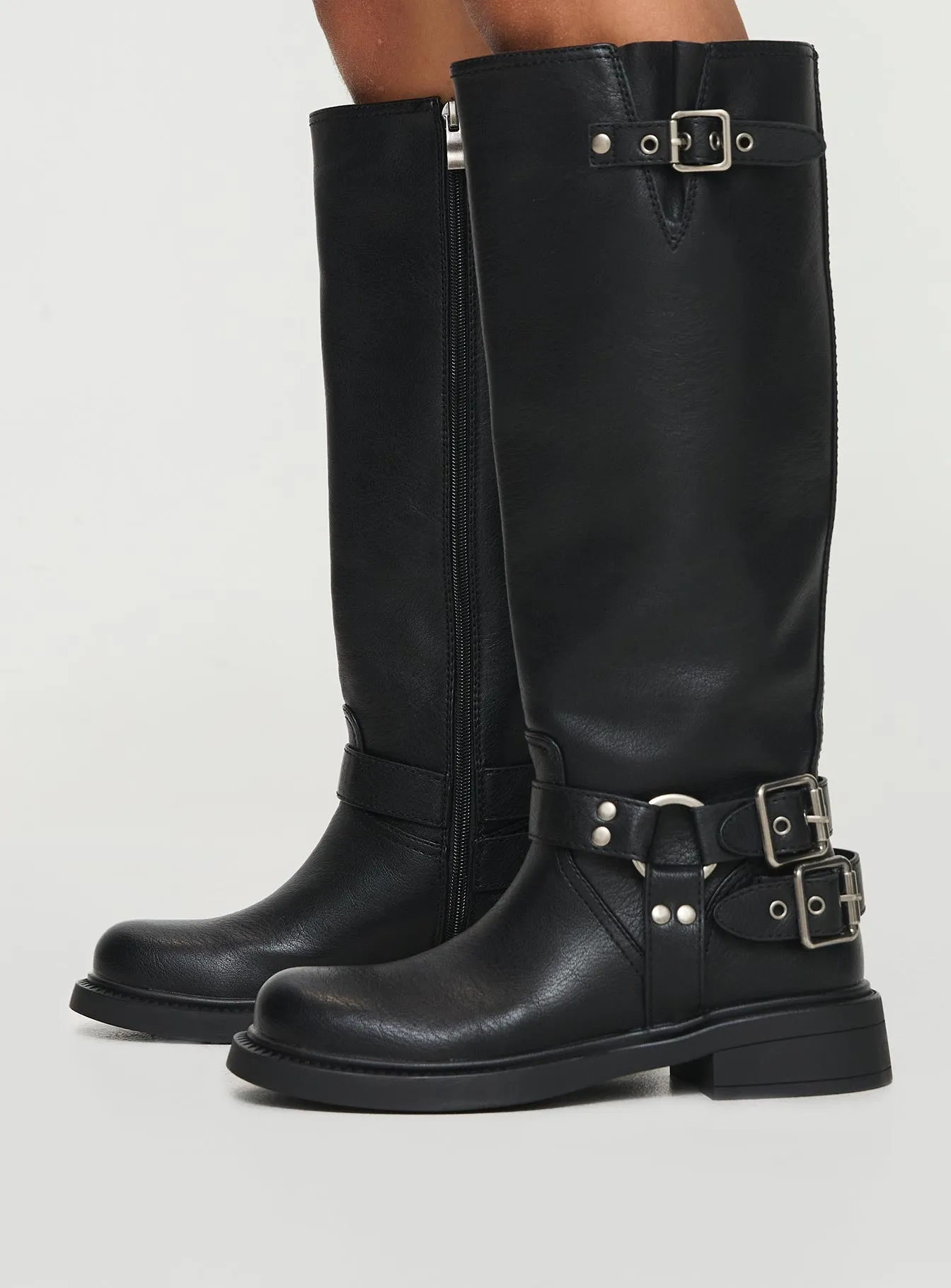 Billini Kaylen Riding Boots Black sold by Princess Polly product image thumbnail 3