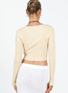 Wilden Long Sleeve Top Cream sold by Princess Polly